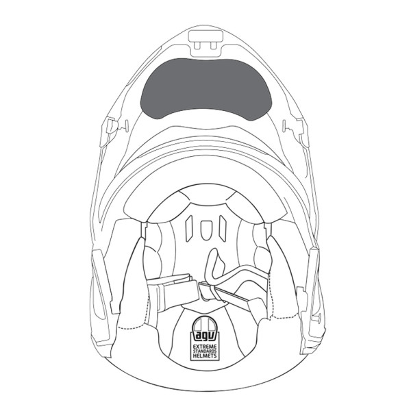 Підборідник AGV до шолома Sportmodular (XL-XXL-XXXL) зима