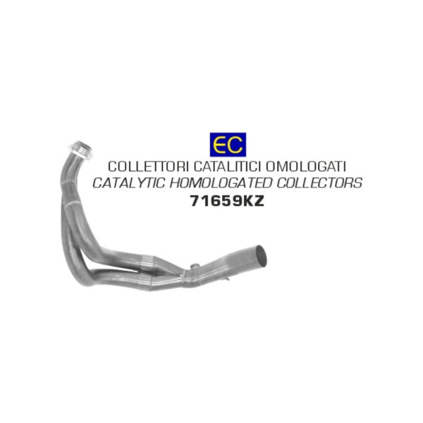 Колектор Arrow з каталізатором - Kawasaki Ninja 650 17-20, Z 650 17-20