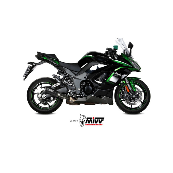 Глушник мотоцикловий Slip-On Line (MK3) MIVV для Kawasaki Ninja 1000 SX (20-) карбон