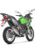Глушник мотоцикловий Akrapović для Kawasaki Versys-X 250/300 17-20 Slip-On Line, Титан + Вуглецеве волокно
