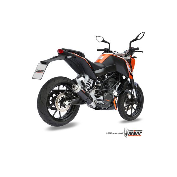 Повний вихлопний комплект (GP) MIVV для KTM Duke 125 (11-16) / 200 (12-14) чорний