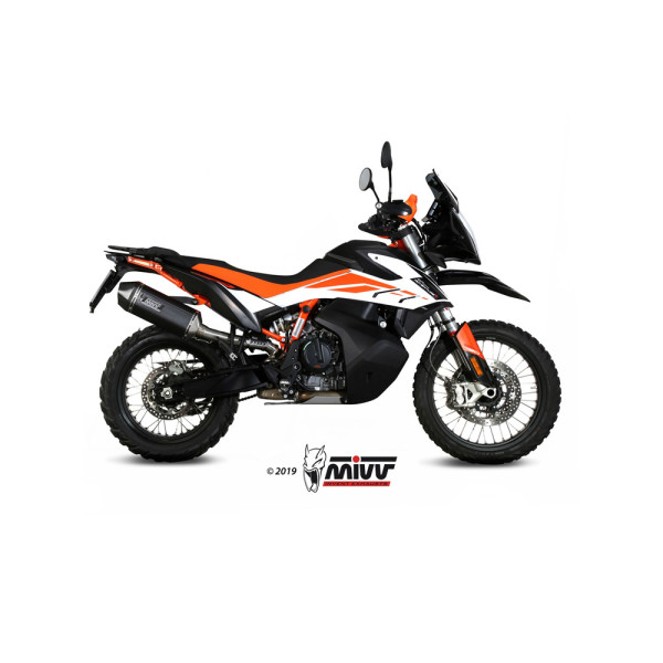 Глушник мотоцикловий Slip-On Line (Speed Edge) MIVV для KTM Adventure 790 / R (19-20) / 890 / R (20-) чорний
