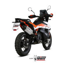 Глушник мотоцикловий Slip-On Line (Speed Edge) MIVV для KTM Adventure 790 / R (19-20) / 890 / R (20-) срібний
