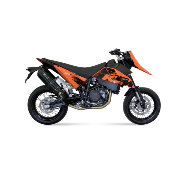 Вихлопні системи Bolt-On Line (Suono) MIVV для KTM 690 SM (07-12) чорні