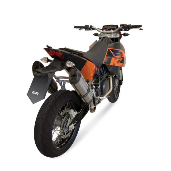 Вихлопні системи Bolt-On Line (Suono) MIVV для KTM 690 SM (07-12) сріблясті