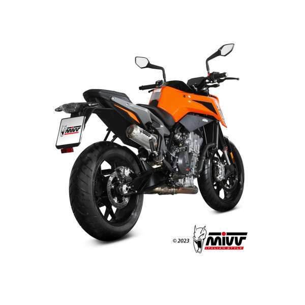Глушник мотоцикловий Slip-On Line (MK3) MIVV для KTM Duke 790 (18-20) / 890 (20-) сріблястий