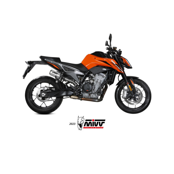 Глушник мотоцикловий Slip-On Line (MK3) MIVV для KTM Duke 790 (18-20) / 890 (20-) сріблястий