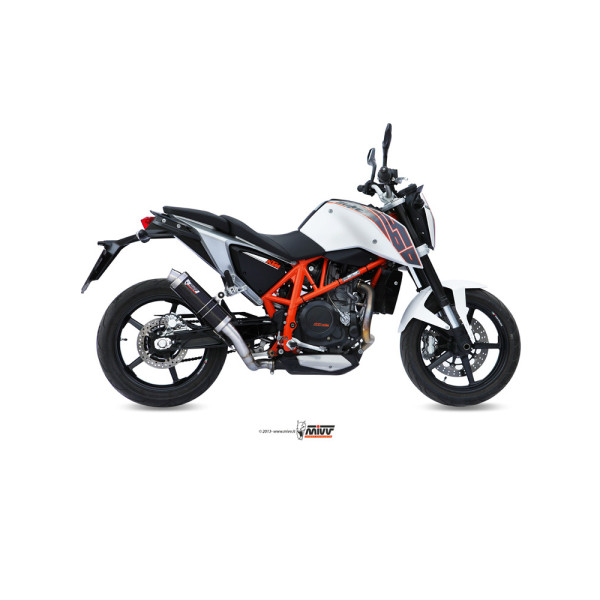 Глушник мотоцикловий Slip-On (GP) MIVV для KTM Duke 690 (12-18) чорний