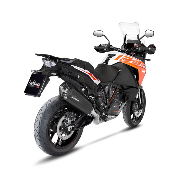 Вихлопна система LeoVince LV-12 Black Edition Slip-On, Нержавіюча сталь для KTM 1290 Super Adventure 15-16, 1290 Super Adventure R / S / T 17-20, 1190 Adventure / R 13-16, 1090 Adventure / R 17-19, 1050 Adventure 15-16