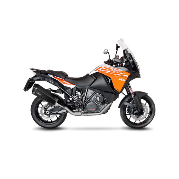 Вихлопна система LeoVince LV-12 Black Edition Slip-On, Нержавіюча сталь для KTM 1290 Super Adventure 15-16, 1290 Super Adventure R / S / T 17-20, 1190 Adventure / R 13-16, 1090 Adventure / R 17-19, 1050 Adventure 15-16