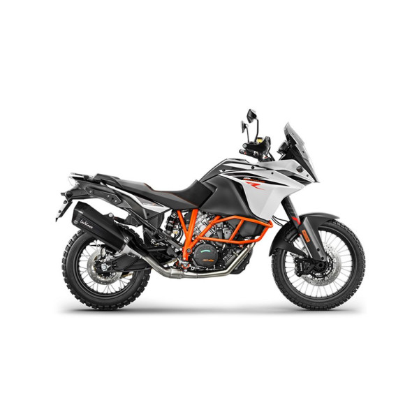 Вихлопна система LeoVince LV-12 Black Edition Slip-On, Нержавіюча сталь для KTM 1290 Super Adventure 15-16, 1290 Super Adventure R / S / T 17-20, 1190 Adventure / R 13-16, 1090 Adventure / R 17-19, 1050 Adventure 15-16