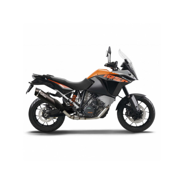 Вихлопна система LeoVince Nero Slip-On, Нержавіюча сталь для KTM 1290 Super Adventure 15-16, 1190 Adventure / R 13-16, 1050 Adventure 15-16