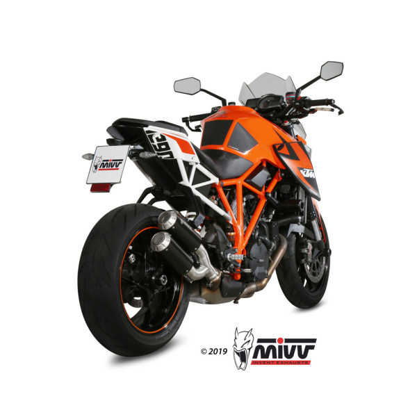 Вихлопні системи Slip-On Line (MK3) MIVV для KTM Superduke 1290 (14-19) чорні