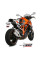 Вихлопні системи Slip-On Line (MK3) MIVV для KTM Superduke 1290 (14-19) сріблясті