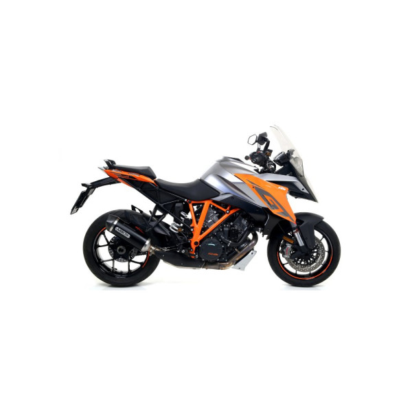 Глушник Arrow KTM 1290 SuperDuke R 17-19, 1290 SuperDuke GT 17-18 Race-Tech, Темний алюміній + Вуглецеве волокно