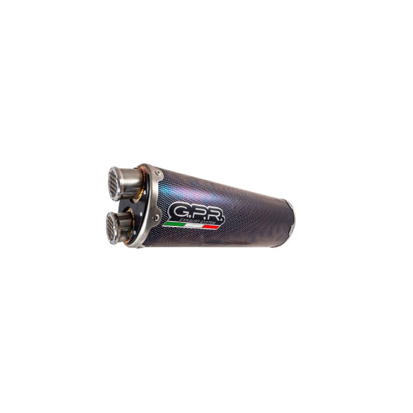 Глушник G.P.R Dual Poppy Impact Zero Slip-On, Ніхром - KTM Lc 8 1290 Super Adv 17-20