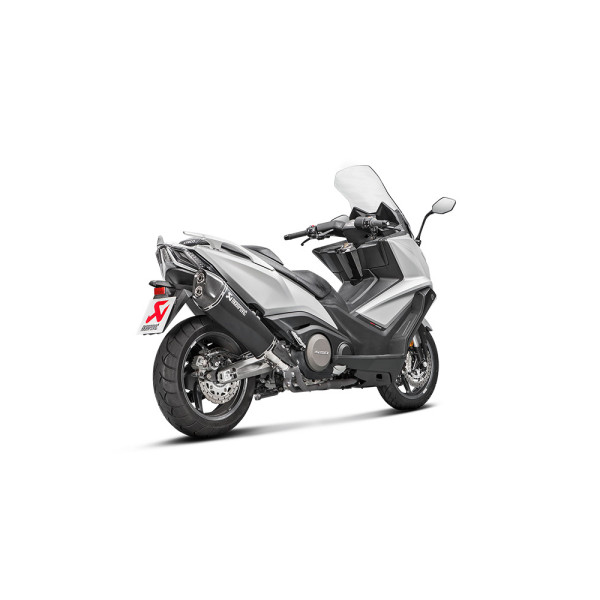 Глушник мотоцикловий Slip-On Line Нержавіюча сталь + Карбон Akrapovič для Kymco AK550 (17-20)