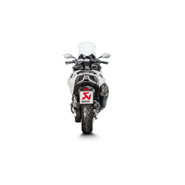 Глушник мотоцикловий Slip-On Line Нержавіюча сталь + Карбон Akrapovič для Kymco AK550 (17-20)