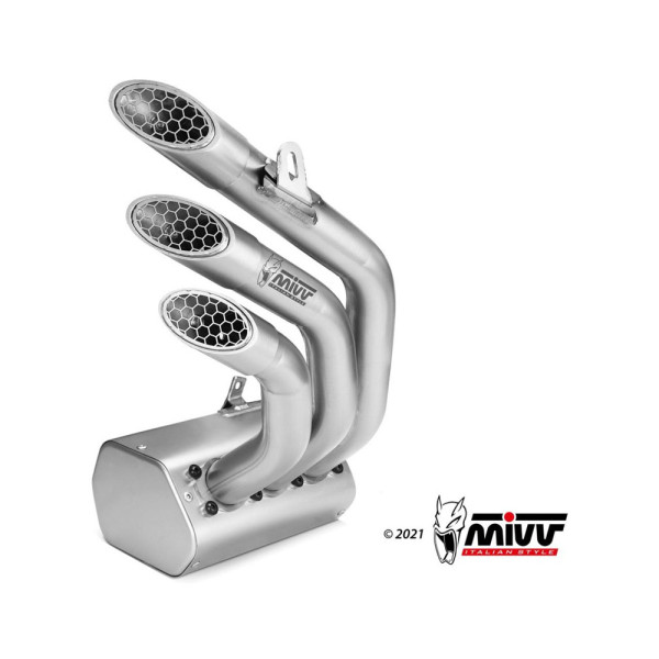 Глушник мотоцикловий Slip-On Line (Speed Edge) MIVV для MV Agusta Brutale 800 RR (17-20) срібний