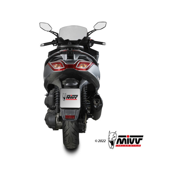 Глушник мотоцикловий Slip-On (Mover) MIVV для Kymco Downtown 350 (16-20) чорний