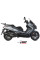 Глушник мотоцикловий Slip-On (Mover) MIVV для Kymco Downtown 350 (16-20) чорний
