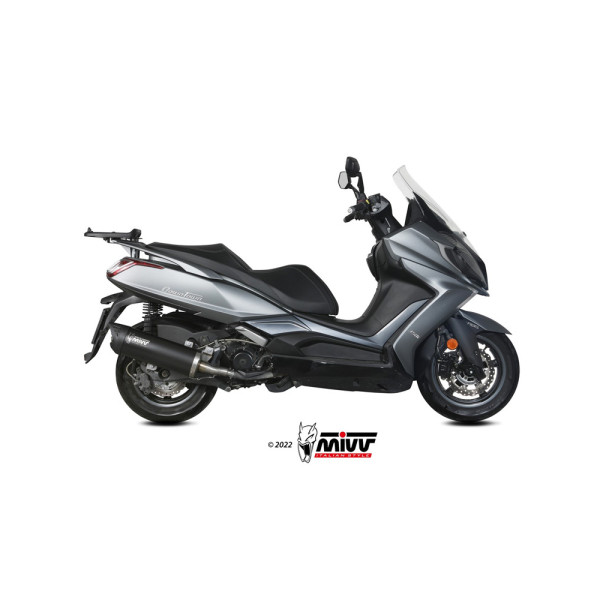 Глушник мотоцикловий Slip-On (Mover) MIVV для Kymco Downtown 350 (16-20) чорний
