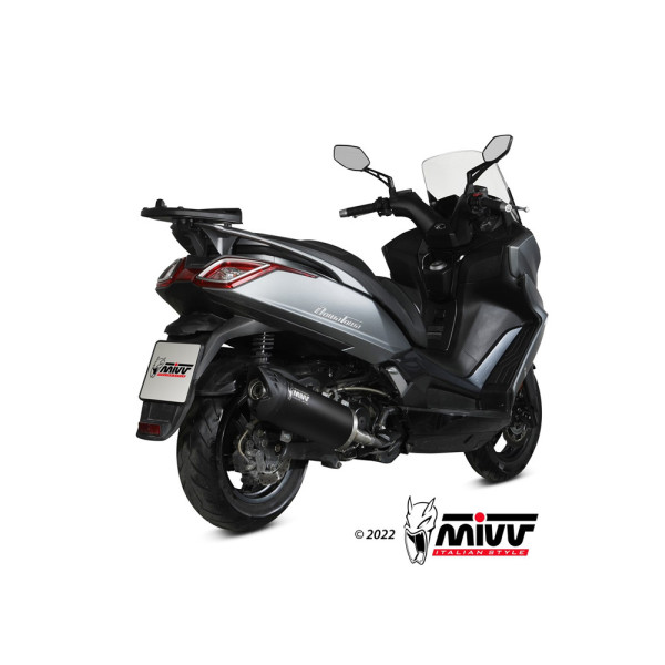 Глушник мотоцикловий Slip-On (Mover) MIVV для Kymco Downtown 350 (16-20) чорний