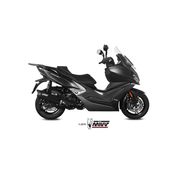 Глушник мотоцикловий Slip-On (Mover) MIVV для Kymco XCiting S400i (19-20) чорний