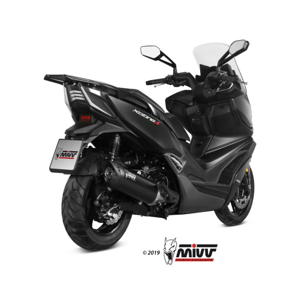 Глушник мотоцикловий Slip-On (Mover) MIVV для Kymco XCiting S400i (19-20) чорний