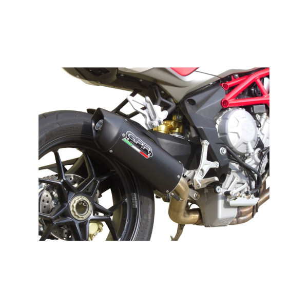 Глушник G.P.R Furore Nero Slip-On, Чорний Алюміній - MV Agusta Brutale 800 / RR 12-16 e3