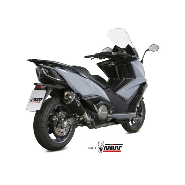 Глушник мотоцикловий Slip-On (Delta Race) MIVV для Kymco AK550 (17-20) чорний