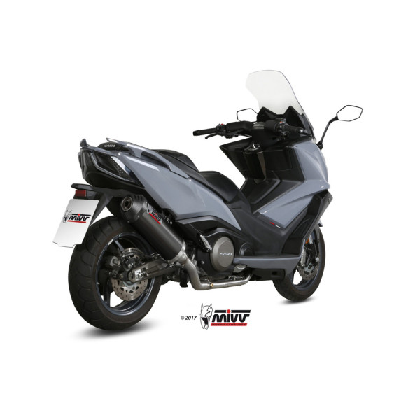 Повний вихлопний колектор (Oval) MIVV для Kymco AK550 (17-20) чорний