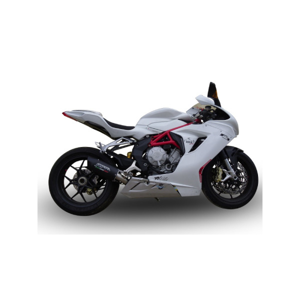 Глушник G.P.R Furore Nero Slip-On, Чорний Алюміній - MV Agusta Brutale 675 12-15