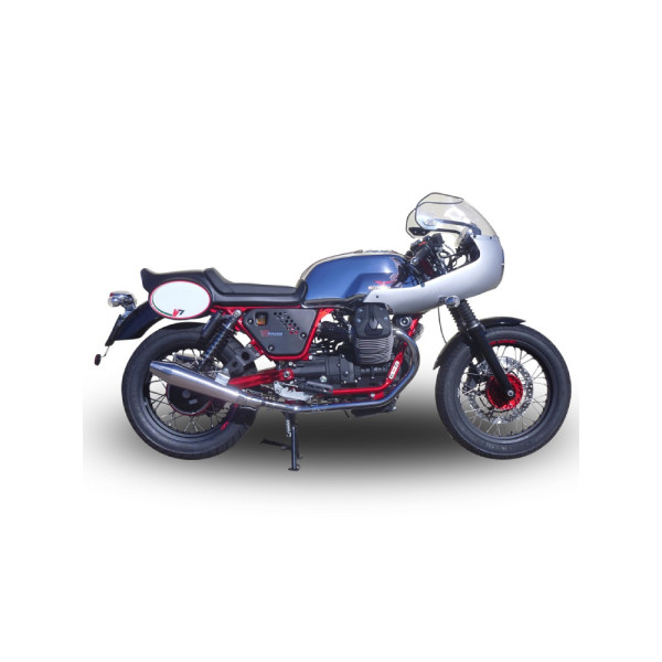 Подвійний глушник G.P.R Vintacone Slip-On, Нержавіюча сталь - Moto Guzzi Nevada 750 08-14
