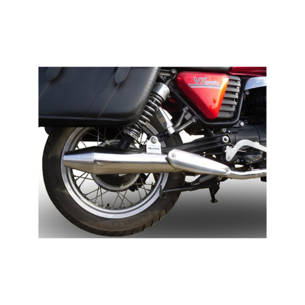 Подвійний глушник G.P.R Vintacone Slip-On, Нержавіюча сталь - Moto Guzzi V7 (I / II) / ST/ SP / Stone / Special 12-16