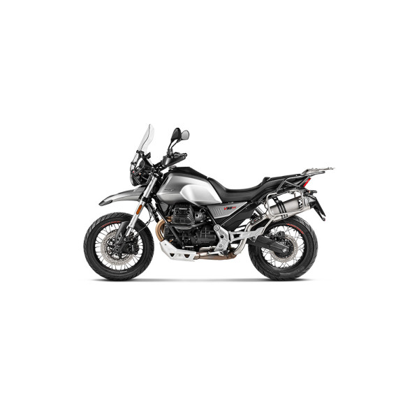 Глушник мотоцикловий Slip-On Line Титан Akrapovič для Moto Guzzi V85 TT (18-20)