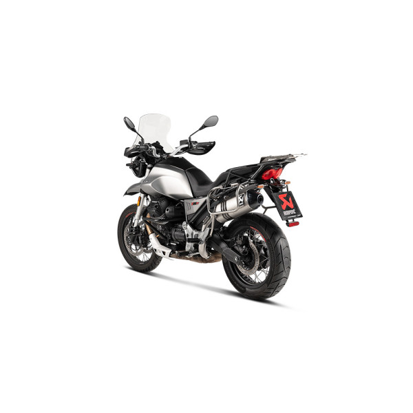 Глушник мотоцикловий Slip-On Line Титан Akrapovič для Moto Guzzi V85 TT (18-20)