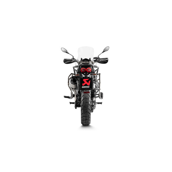 Глушник мотоцикловий Slip-On Line Титан Akrapovič для Moto Guzzi V85 TT (18-20)