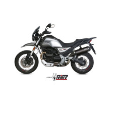 Глушник мотоцикловий Slip-On Line (Oval) MIVV для Moto Guzzi V85 TT (19-) чорний
