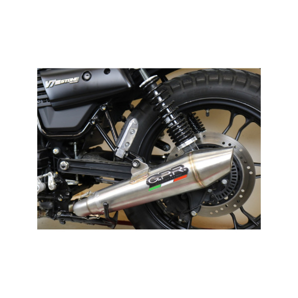 Подвійний глушник G.P.R Vintacone Slip-On, Нержавіюча сталь - Moto Guzzi V7 III Special / ST / Carb 17-18