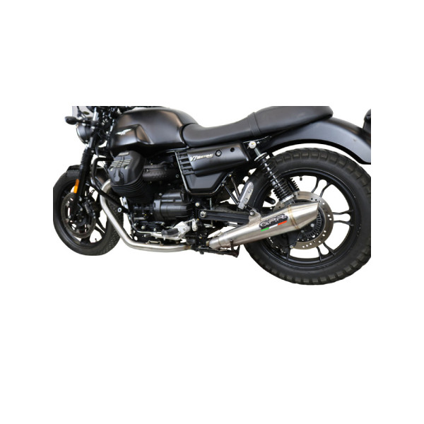 Подвійний глушник G.P.R Vintacone Slip-On, Нержавіюча сталь - Moto Guzzi V7 III Special / ST / Carb 17-18