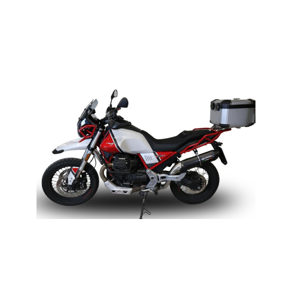 Глушник G.P.R Furore Nero Racing Slip-on, Чорний Алюміній - Moto Guzzi V85 TT 19-20 e4
