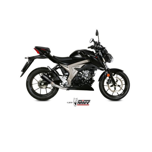Повний вихлопний система (MK3) MIVV для Suzuki GSX-R / GSX-S 125 (17-20) чорний