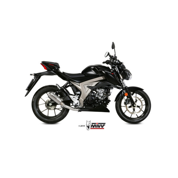 Повний вихлопний комплект (MK3) MIVV для Suzuki GSX-R / GSX-S 125 (17-20) срібний