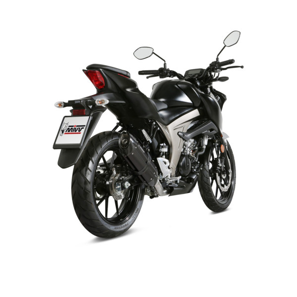 Повний вихлопний систем (Suono) MIVV для Suzuki GSX-R 125 / GSX-S 125 (17-20) чорний