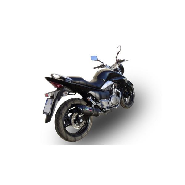 Подвійний глушник G.P.R Furore Nero Slip-On, Чорний алюміній - Suzuki GW 250 F Inazuma 12-17