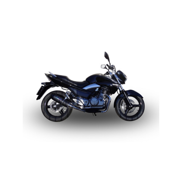 Подвійний глушник G.P.R Furore Nero Slip-On, Чорний алюміній - Suzuki GW 250 F Inazuma 12-17