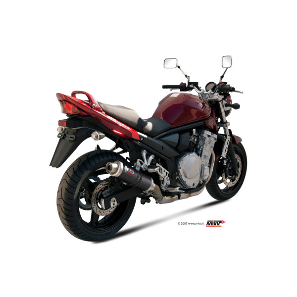 Глушник мотоцикловий Slip-On (GP) MIVV для Suzuki GSF 650 Bandit (07-15) / GSX 650 F (08-15) карбон