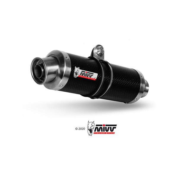 Глушник мотоцикловий Slip-On (GP) MIVV для Suzuki GSF 650 Bandit (05-06) carbon