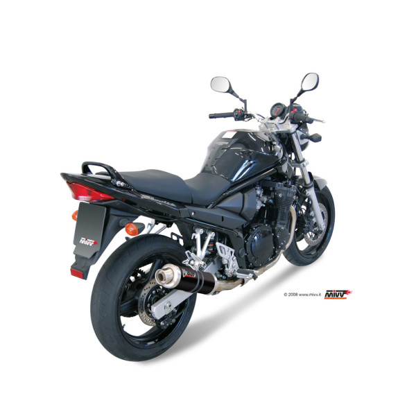 Глушник мотоцикловий Slip-On (GP) MIVV для Suzuki GSF 650 Bandit (05-06) чорний